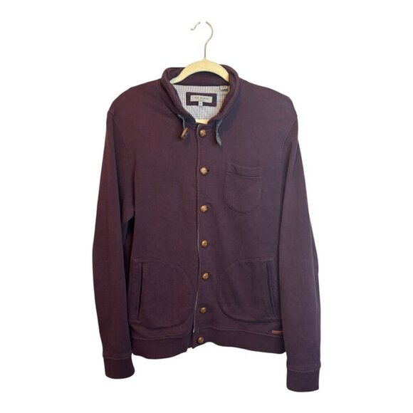 Ted Baker‎ Sweatshirt Women's Size 5 Button Down Purple - Picture 1 of 3